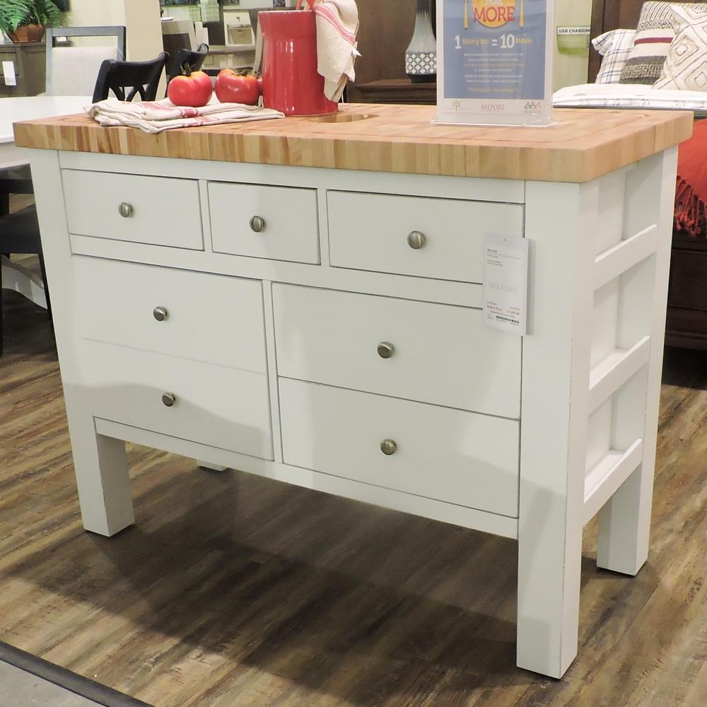 Canadel Gourmet Customizable Kitchen Island with Butcher Block Top